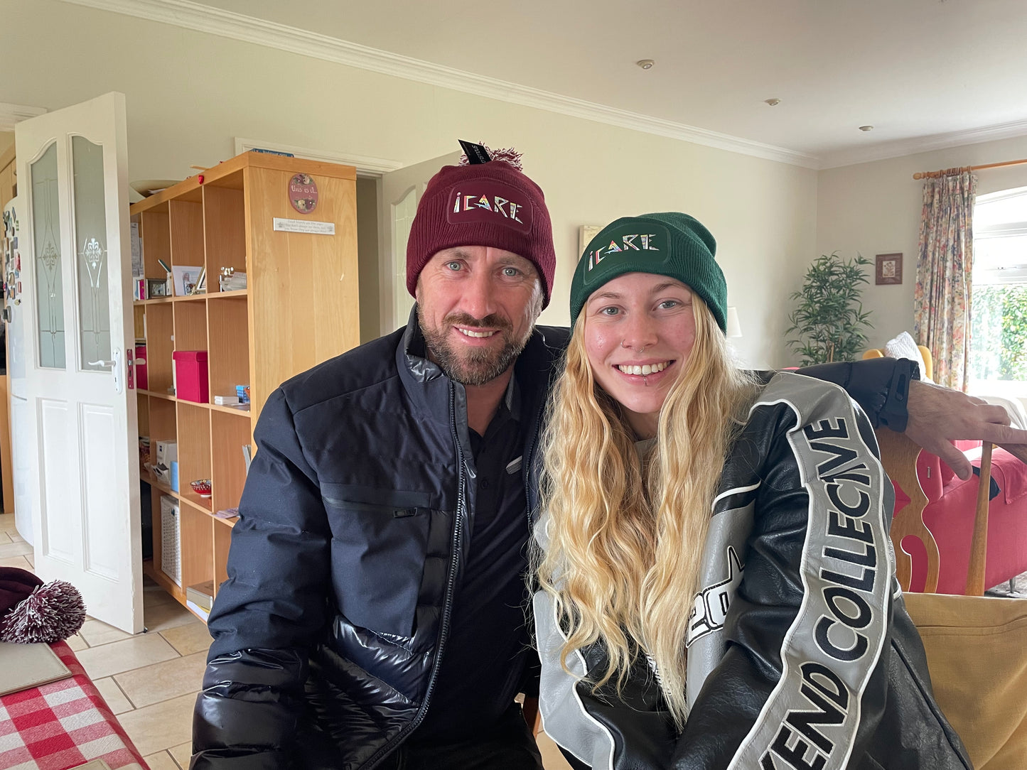 Burgundy iCare Beanie
