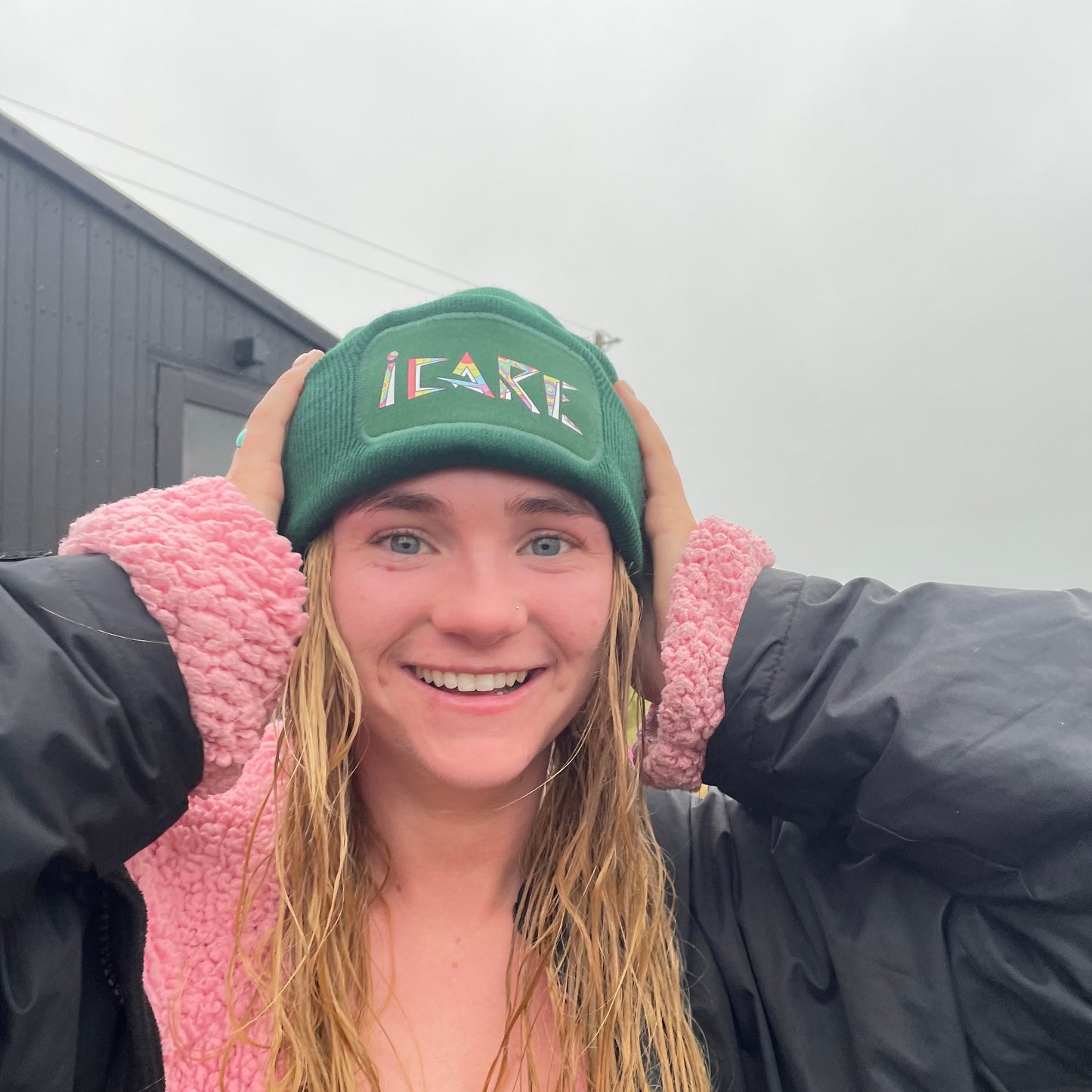 Green iCare Beanie
