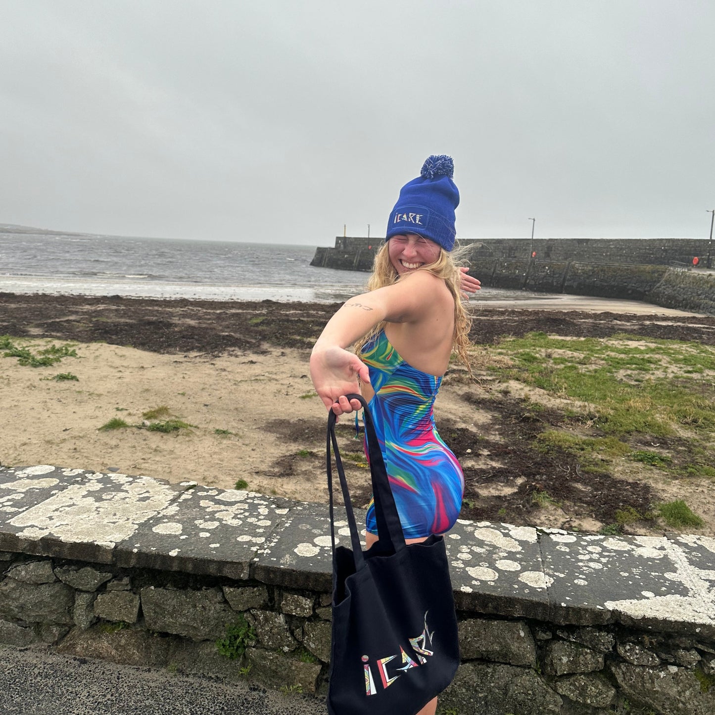 Blue iCare Beanie