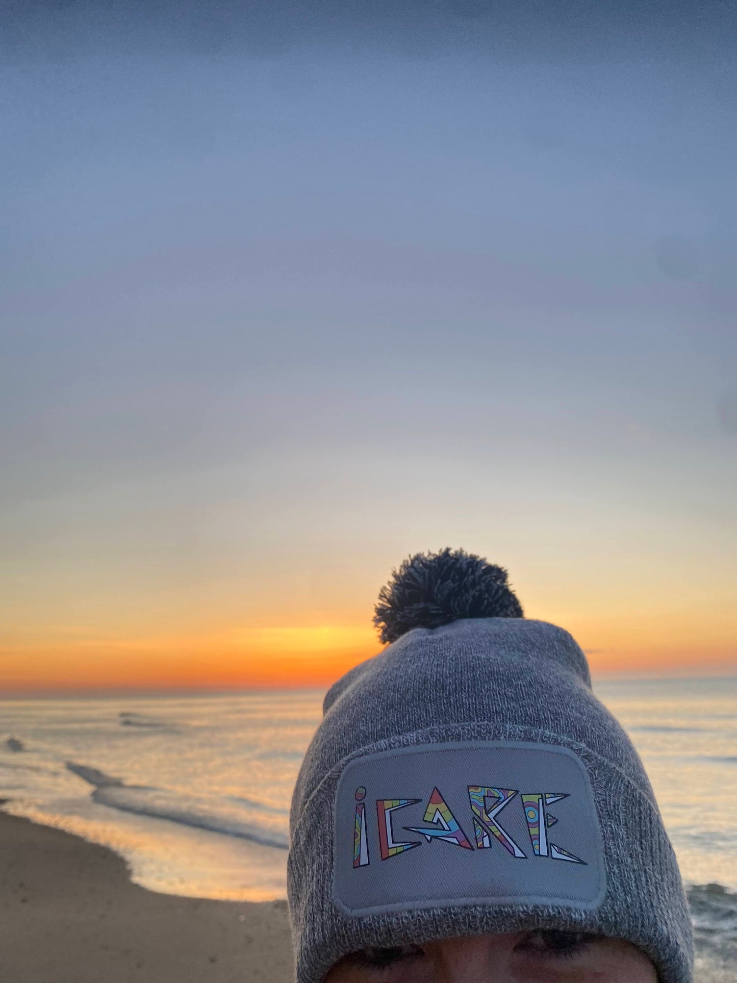 Grey iCare Beanie