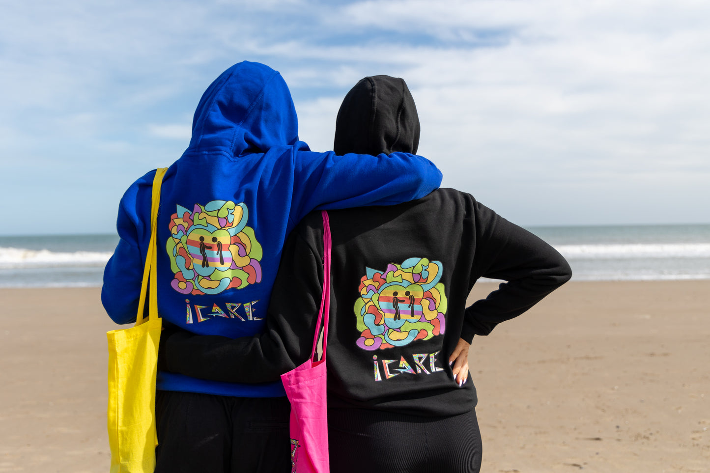 Black iCare Hoodie - thick design
