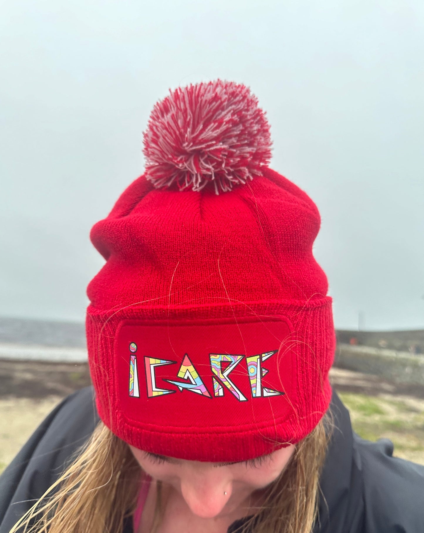Red iCare Beanie